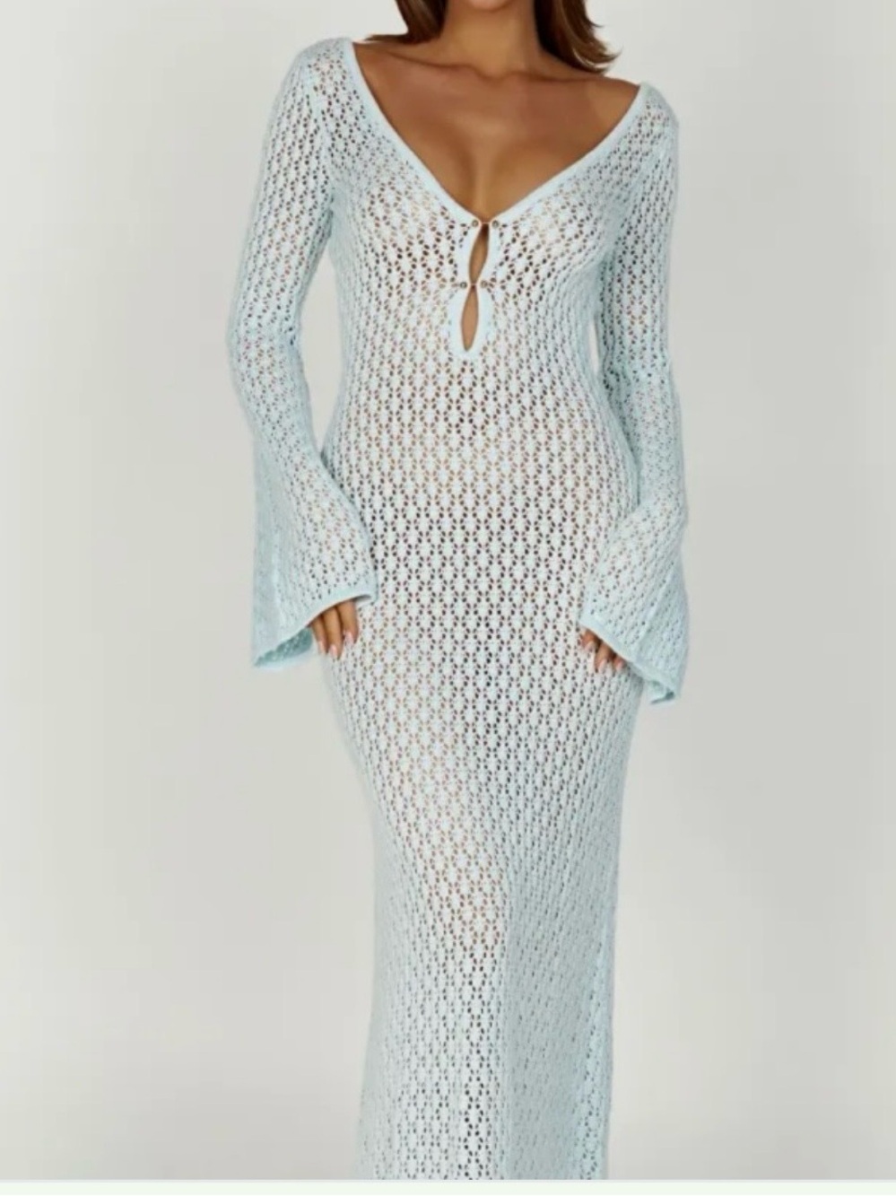 Meshki Arctic Blue
Crochet Maxi Dress